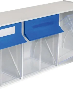 MultiStore Riegel Nr. 3 hochschlagfest Kunststofflichtgrau | MultiStore Riegel 3 | 3 | 601x198x238 mm | 176x149x161 mm | 12,66 l | 1773765 Bestseller