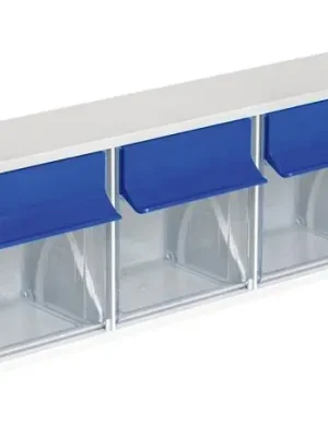 Wochenendangebot MultiStore Riegel Nr. 6 hochschlagfest Kunststofflichtgrau | MultiStore Riegel 6 | 6 | 601x94x112,5 mm | 80x67x69 mm | 2,22 l | 1769281