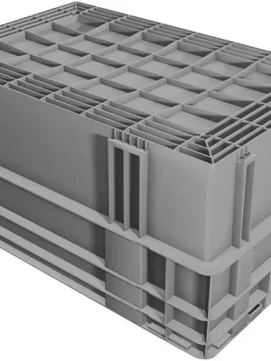 Direkt Vom Hersteller Drehstapelbehälter DTK 600x400x420 mm grau LA-KA-PE | 75 kg | 600x400x420 mm | 549x349x402 mm | 1769017