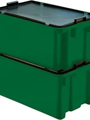 Drehstapelbehälter 45 l B600xT400xH250 mm grün LA-KA-PE | 45 l | 600x400x250 mm | 100 kg | 1769063 Online Kaufen
