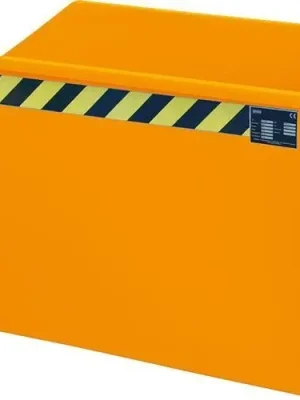 Spänebehälter SGU 300 l 680xT1140xH580 mm RAL2000 Tragkraft 750kg mit Lochblechboden | SGU 30 | 750 kg | 1440x680x580 mm | 10/200/60 mm | 0,30 m³ | 1783983 Super-Preis