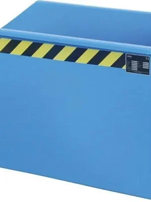 Spänebehälter SGU 300 l 680xT1140xH580 mm RAL5012 Tragkraft 750kg mit Lochblechboden | SGU 30 | 750 kg | 1440x680x580 mm | 10/200/60 mm | 0,30 m³ | 1783991 Geprüft