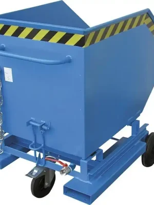Spänekastenwagen SKW-ET 250 l B820xT1115xH990 mm RAL5012 Tragkraft 300kg | SKW-ET 250 | 250 l | 1115x820x990 mm | 680 mm | 1777955 Preiswert