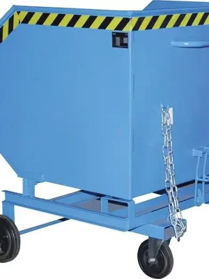 Spänekastenwagen SKW-ET 1000 l B1340xT1420xH1290 mm RAL5012 Tragkraft 300kg | SKW-ET 1000 | 1000 l | 1420x1340x1290 mm | 870 mm | 1781909 Beliebt