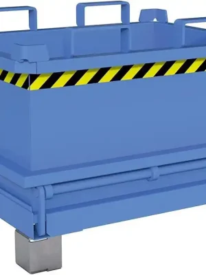 Begrenztes Angebot Mini-Klappbodenbehälter MSB 150, lackiert, Lichtblau | RAL 5012 | 150 | 500 kg | 600x800x625 mm | 175/160/65 mm | 0,13 m³ | 1771086