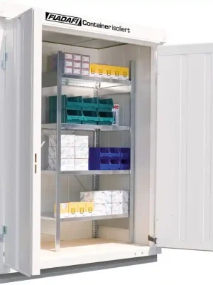 FLADAFI Lagercontainer IC Pro 1100,isoliert, mit isoliertem Boden isoliertem Boden | isoliert, montiert im Werk | IC PRO 1100 | 2405/2200 mm | isoliertem Boden | Doppelflügeltüre | 2100/1890 mm | 1140/850 mm | 1782433 Online Kaufen