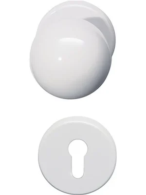 Knallerangebot Rosettengarnitur 111R03.233 Kunststoff 90 rd.PZ DIN L/R KGL D/K HEWI