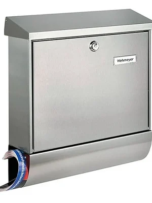 Super-Preis Briefkasten Amrum-Set 38670 Ni H.420mm B.377mm T.115mm VA DIN C4 BURG-WÄCHTER