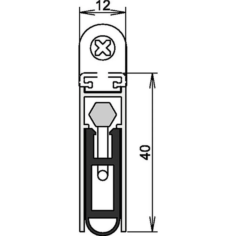 Türdichtung Kältefeind Allround 1-689 1-s.L.833mm Alu.silberf.HLT ATHMER Must-Have