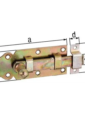 GAH Alberts Türriegel L.140mm B.52mm Stahl galvanisch gelb verzinkt ger. GAH Angebot