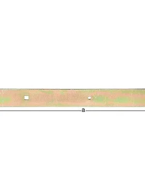 Begrenztes Angebot GAH Alberts Ladenband L.500x16x45mm S.5mm Ø16mm Stahl galvanisch gelb verzinkt rd GAH
