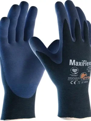 ATG Handschuhe MaxiFlex Elite 34-274 Gr.10 blau Nylon mit Nitrilmikroschaum EN388 Kat.II, Menge 12 Stk Saisonangebot