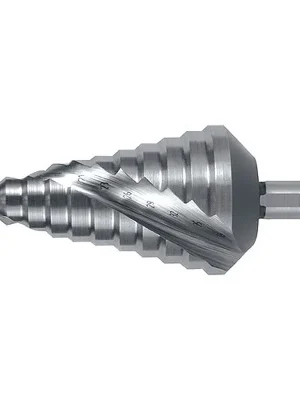 Stufenbohrer Bohrber.6-38mm HSS Spiralnut Z.2 Stufen 12 RUKO Zertifiziert