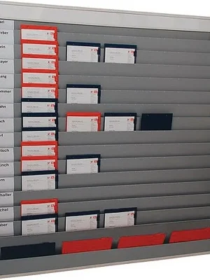 Eichner Planungstafel H1765xB1580xT78mm 15 Schienen grau Neue Kollektion