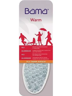 Einlegesohle AluTherm-Airtech Gr.39 silber Alu-Kälteschutz Bama Sonderangebot