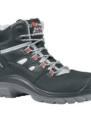U-Group Sicherheitsstiefel Cross Gr. 41 schwarz/grau/rot Leder/Mesh S3 SRC EN20345 Sale