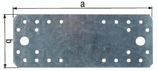 GAH Alberts Flachverb. EN 14545:29-2 L.180mm B.40mm S.3mm Stahl sdmverz. Anz. Löcher 4/16 GAH, Menge 50 Stk Aktuell