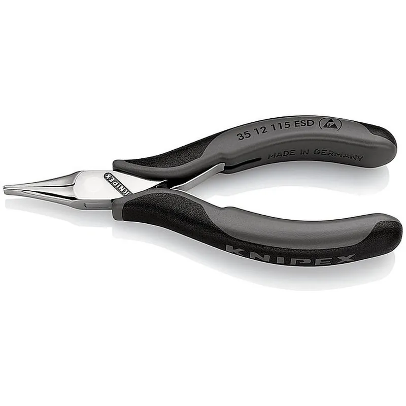 Schneller Versand Knipex Elektronik-Greifzange Gesamt-L.115mm ESD flachbreite Backen spiegelpol.Form 1