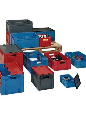 Alfred Häner Transportbehälter L300xB200xH120mm rot PP Schwerlast Seitenwände geschl. Heißes Angebot