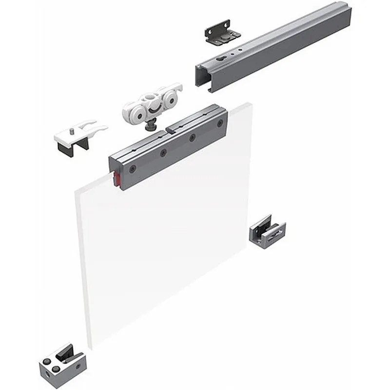 Woelm Schiebesyst.73 80kg 2100mm EV1 elox.GLT 8/10mm Kompletts. Nur Heute