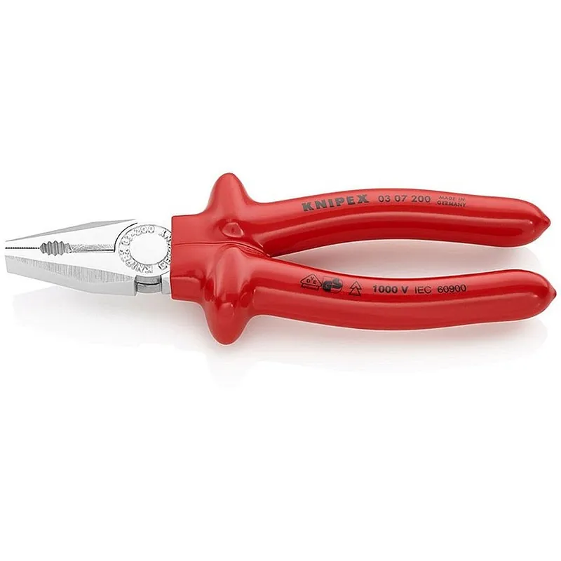 Preiswert Kombizange L.200mm tauchisol. verchromt VDE KNIPEX