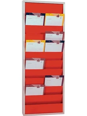 Beliebt Eichner Werkstattplaner H1278xB554xT74mm feuerrot 2-reihig