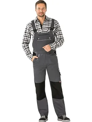 Latzhose Canvas 320 Gr.50 grau/schwarz PLANAM Must-Have