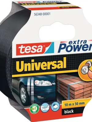 Wochenendangebot Gewebeband ext.Power 56348 schwarz L.10m B.48mm Rl.TESA, Menge 6 Stk