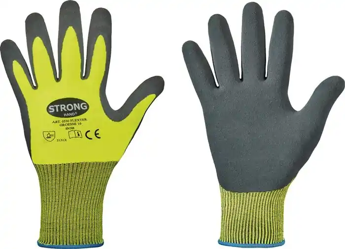 Feldtmann Handschuhe Flexter Gr.11 neogelb/grau EN 388 PSA II 12 PA, Menge 12 Stk Must-Have
