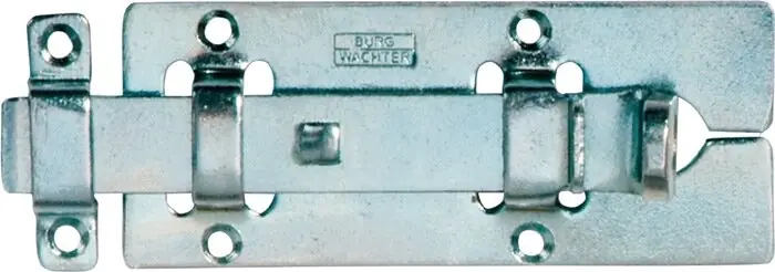 Zertifiziert Schlossriegel L.120mm B.50mm Stahl verzinkt BURG-WÄCHTER, Menge 10 Stk