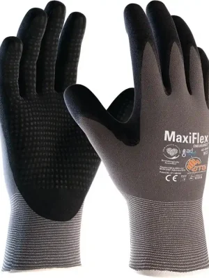 Nur Heute ATG Handschuhe MaxiFlex Endurance with AD-APT 42-844 Gr.7 grau/schwarz, Menge 12 Stk