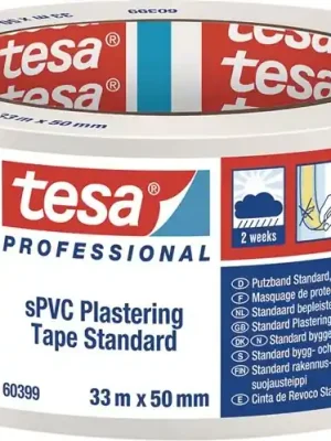 Sichere Zahlung PVC Putzband 60399 Standard weiß L.33m B.50mm TESA, Menge 6 Rolle