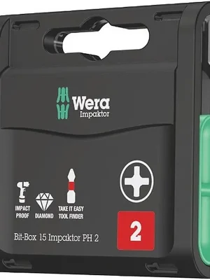 Jetzt Bestellen Wera Bitgroßpackung IMPAKTOR Diamond 1/4 Zoll T 20 L.25mm 15 Bits/Ku.-Box