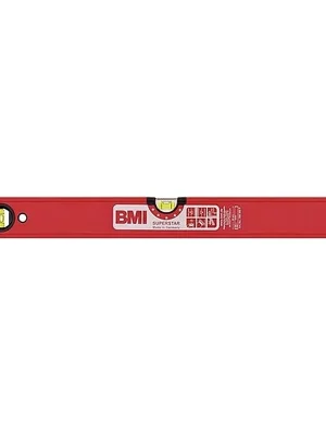 Bayerische Maß-Industrie Arno Keller Wasserwaage SUPERSTAR 180cm Alu.rot ± 0.5 mm/m BMI Heißes Angebot