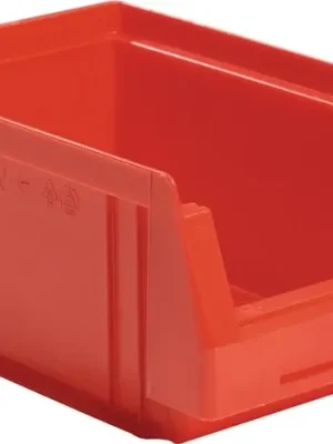 Nur Heute Alfred Häner Sichtlagerkasten PLK L164xB105xH75mm PP rot LA-KA-PE, Menge 25 Stk