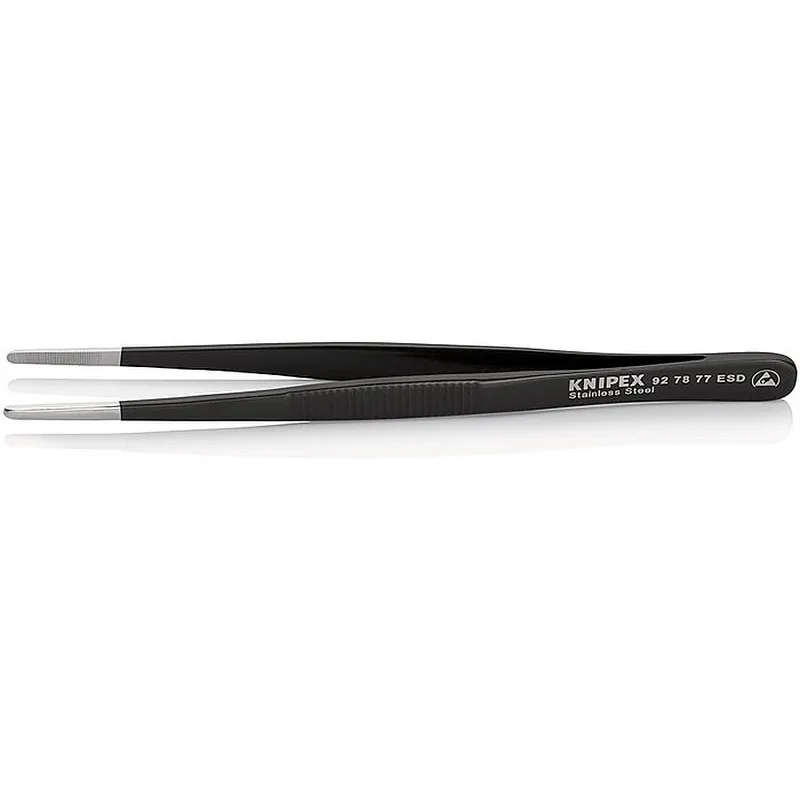 Abverkauf Knipex Präzisionspinzette L.145mm ger.gezahnt.rd.rostfrei.antimagn. Spitzenbr. 3.5mm