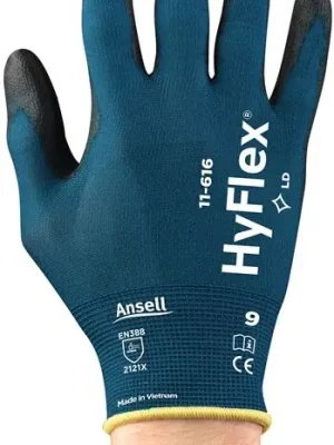 Angebot Ansell Healthcare Handschuhe HyFlex 11-616 Gr.9 grünblau/schwarz EN 388:2016 PSA II 12 PA, Menge 12 Stk