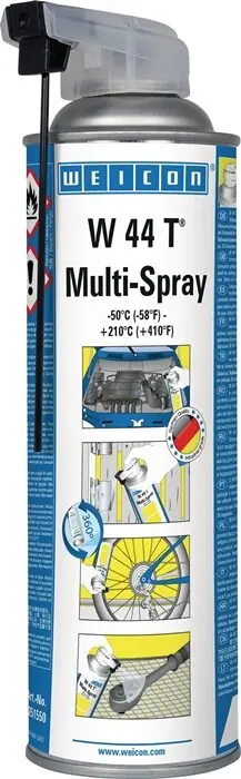 WEICON Multifunktionsöl W 44 T Multi-Spray 500ml Spraydose mit Multifunktionssprühkopf, Menge 12 Stk Nur Heute