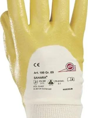 Ausverkauf KCL Handschuhe Sahara 100 Gr.10 gelb BW-Trikot mit Nitril EN 388 PSA II HONEYWELL, Menge 10 Stk
