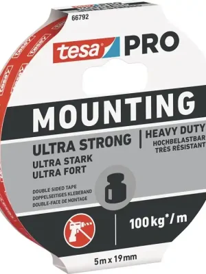 Montageband Mounting PRO Ultra Strong 66792 weiß L.5m B.19mm TESA, Menge 10 Rolle Saisonangebot