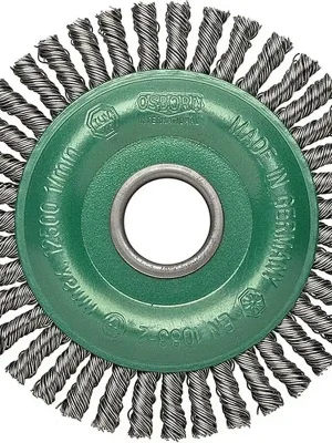 Garantierte Lieferung Rundbürste Ø125mm Drahtstärke 0.35mm VA 6mm 12000min-¹ OSBORN