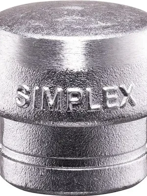 Sonderaktion Schonhammerkopf SIMPLEX Kopf-Ø 50mm Weichmetall silber hart HALDER