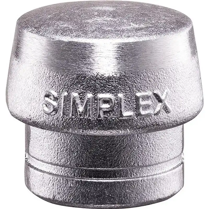 Sonderaktion Schonhammerkopf SIMPLEX Kopf-Ø 50mm Weichmetall silber hart HALDER
