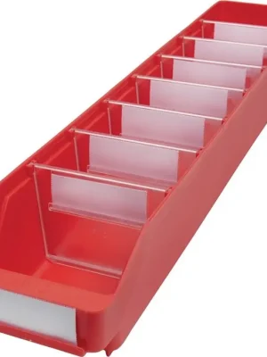 Stemo Lagerstandard Regalkasten L600xB120xH95mm rot PP, Menge 30 Stk Preiswert