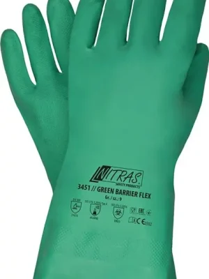 AS Arbeitsschutz Chemikalienschutzhandschuhe Green Barrier Flex Gr.9 grün EN 388.EN 374 PSA III, Menge 12 Stk Highlight