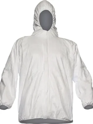 Asatex Chemikalienschutzjacke TYVEK PP33 Gr.M weiß TYVEK, Menge 10 Stk Aktuell