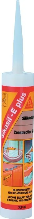 Silicondichtstoff SIKASIL E plus weiß 300 ml Kartusche SIKA, Menge 12 Stk Neue Ware