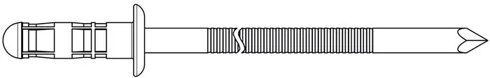 Blindniet PolyBulb Nietschaft dxl 4.8x11mm Alu./STA 250 St.GESIPA, Menge 250 Stk Preis Gesenkt