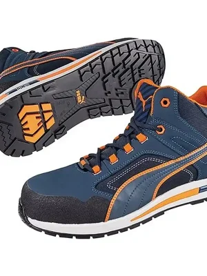 Solange Der Vorrat Reicht ISM Sicherheitsstiefel Crosstwist MID Gr.40 blau/orange S3 HRO SRC DIN EN20345