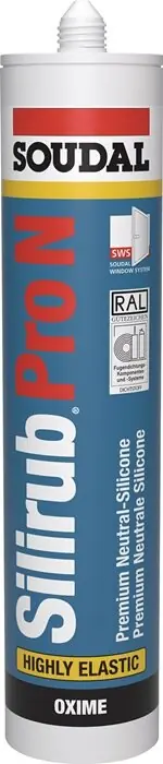 Expressversand Silikondichtstoff Silirub Pro N weiß 300 ml Kartusche SOUDAL, Menge 15 Stk